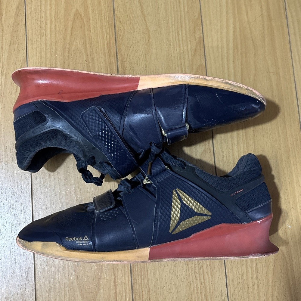 Reebok Legacy Lifter Size 12M Used Navy Blue Fair Condition